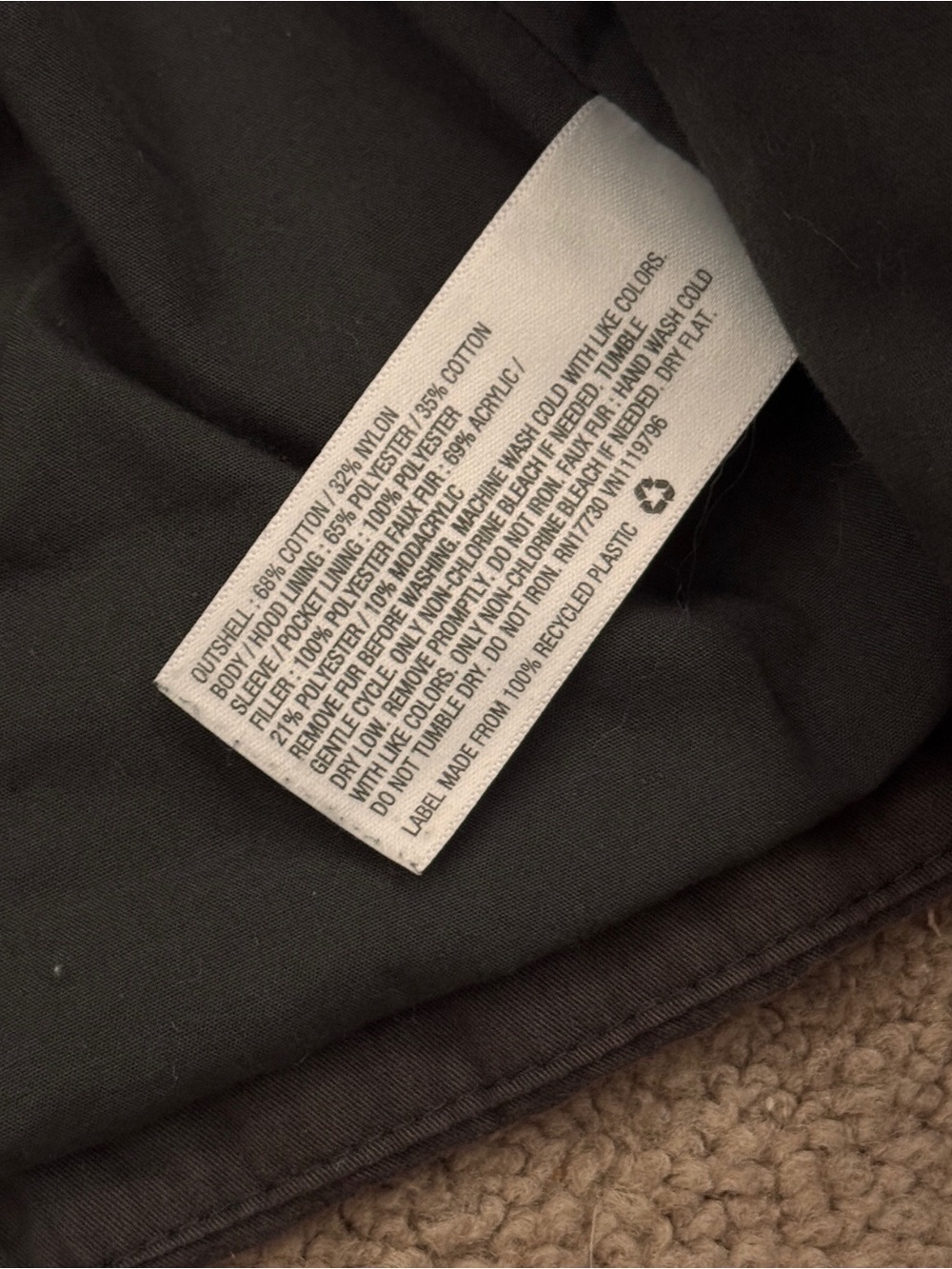 Mossimo Supply Co. Hooded Utility Jacket Winter Charcoal - Picture 6 of 16